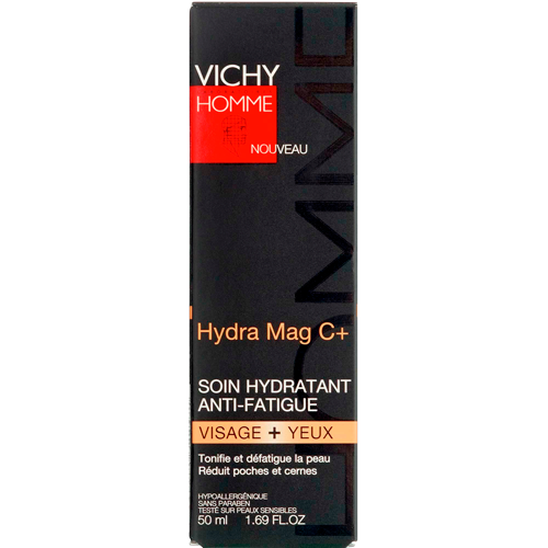 Køb Vichy Homme Hydra Mag C+ Ansigts- og øjencreme 50 ml online hos apotekeren.dk