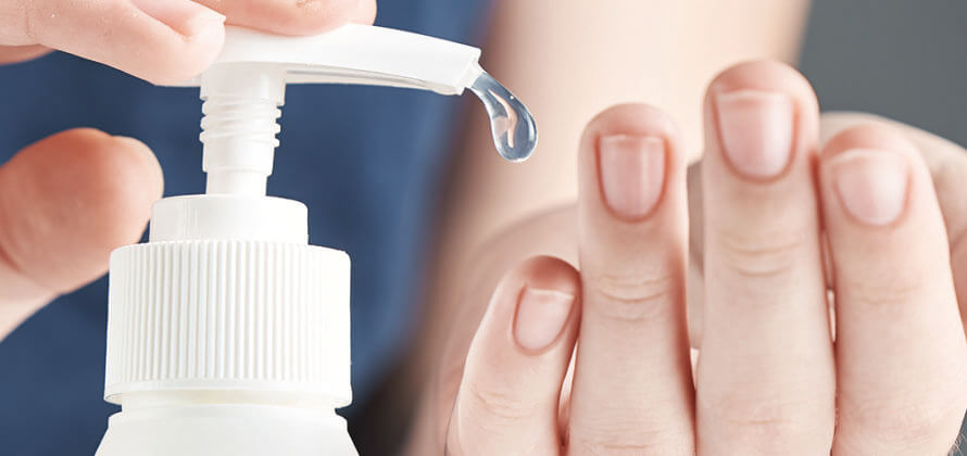 Sådan bruger du håndsprit korrekt